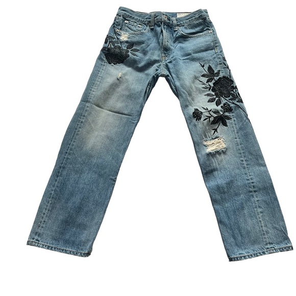 **SOLD** Rag & Bone Marilyn Crop in Ramona Embroidery Size 26 - Picture 2 of 14